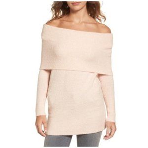 Trouve Women's Off The Shoulder Tunic Knitted Pull